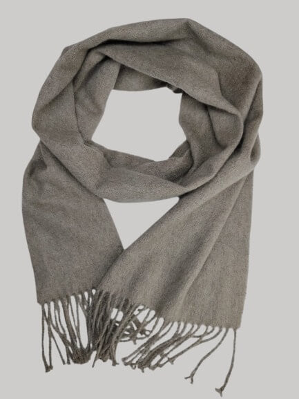 Uniqlo beige preloved pure cashmere scarf from Ireland, soft luxury wrap