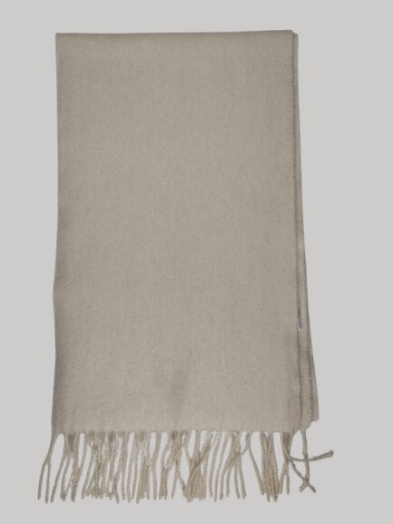 Uniqlo light beige preloved pure cashmere scarf from Ireland, soft luxury wrap
