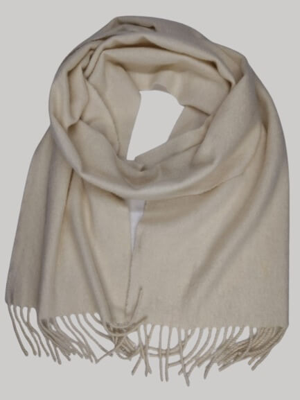 Uniqlo light beige preloved pure cashmere scarf from Ireland, soft luxury wrap
