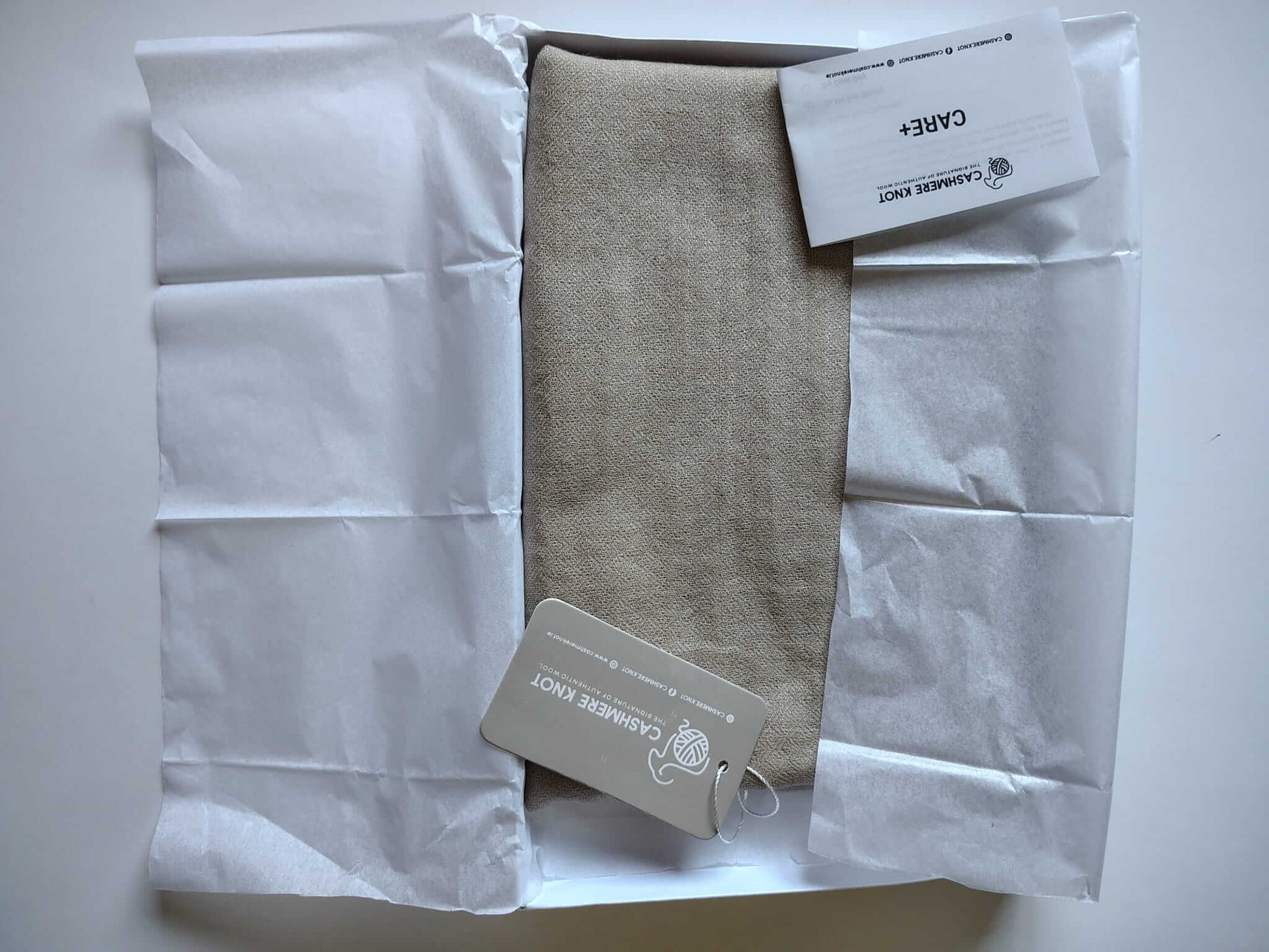 Warm beige-brown pure Pashmina stole from Cashmere Knot Ireland, featuring lightweight softness and timeless elegance for women in Ireland